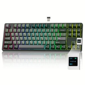 Womier QK87 TKL QMK/VIA Support Wireless Keyboard with Multimedia Display - Image 11