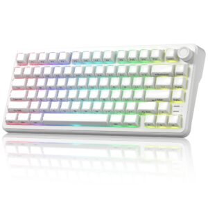 Womier L75 75% Wireless RGB Gasket Mounted Mechanical Keyboard with Knob