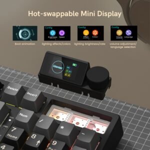 Womier M98 96% Wireless Mechanical Keyboard with Mini Display and Knob - Image 4