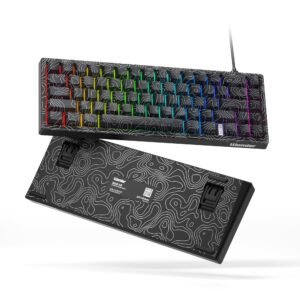 Womier M68 HE 65% Topographic Themed Hall Effect Wired Gaming Keyboard - Image 2