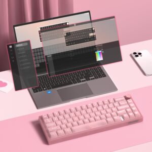 Womier VK66 Pro VIA Support 66-Key Gasket Mechanical Keyboard with Knob - Image 6