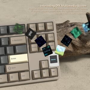 Womier QK87 TKL QMK/VIA Support Wireless Keyboard with Multimedia Display - Image 10