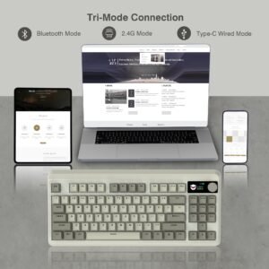 Womier M87 Pro TKL Wireless Mechanical Keyboard with Multimedia Display - Image 6