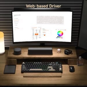 Womier M98 96% Wireless Mechanical Keyboard with Mini Display and Knob - Image 7