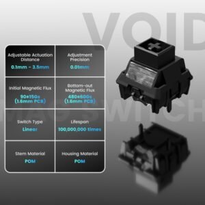 Womier SK75 TMR Wireless Magnetic Switch Aluminum Keyboard - Image 6