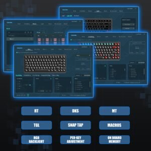 Womier SK75 TMR Wireless Magnetic Switch Aluminum Keyboard - Image 8