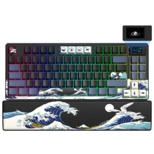 Womier SK80 Pro Themed 75% Wireless Mechanical Keyboard with Multimedia Display - Image 6