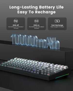 Womier X98 Wireless Mechanical Keyboard. RGB Gaming Keyboard - Image 6
