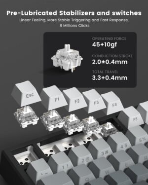 Womier X98 Wireless Mechanical Keyboard. RGB Gaming Keyboard - Image 4