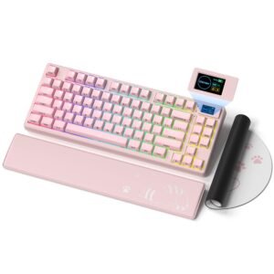 Womier SK80 Pro Themed 75% Wireless Mechanical Keyboard with Multimedia Display
